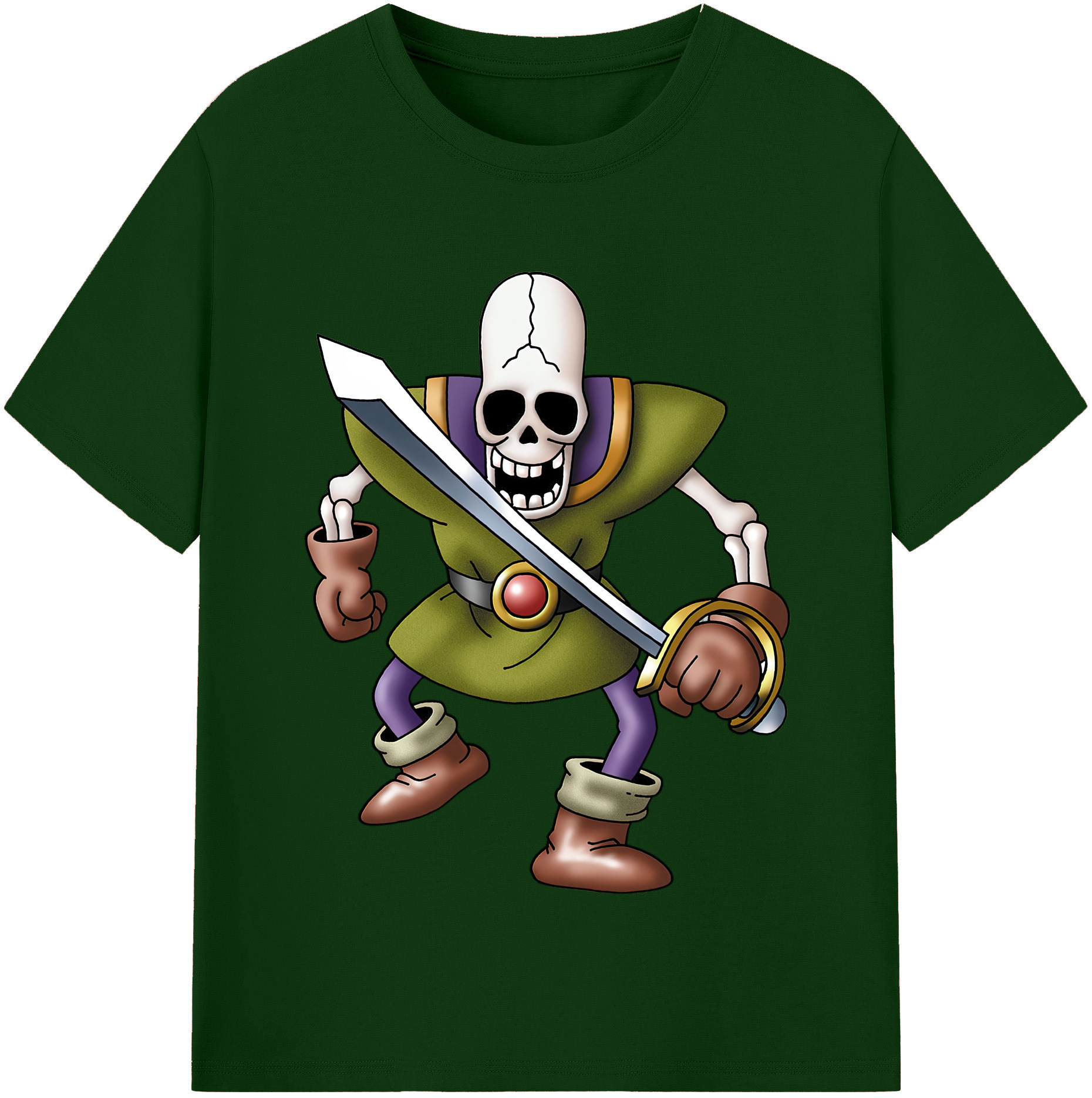 （画像用） ドラゴンクエスト Doragon Kuesuto Dragon Quest 綿100％半袖Tシャツ（フロントプリント）